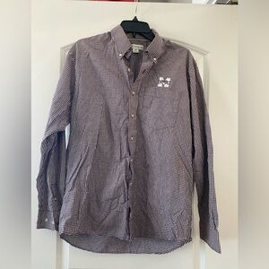 Cutter & Buck Men's Maroon Mississippi State Button Down / Size M / EUC
